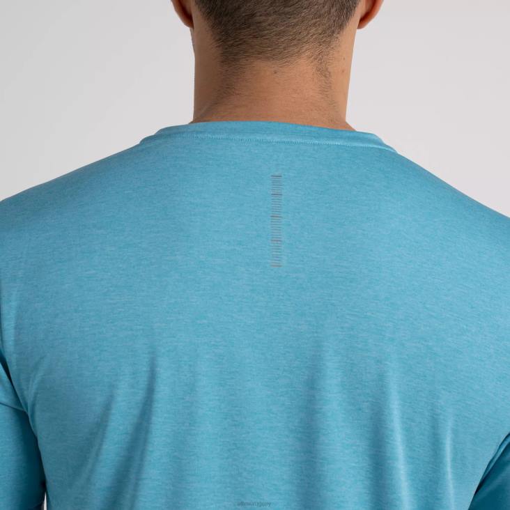 camiseta de manga corta core para hombre delphinium blue heather LR22338 Brezo azul delfinio hombres Altra
