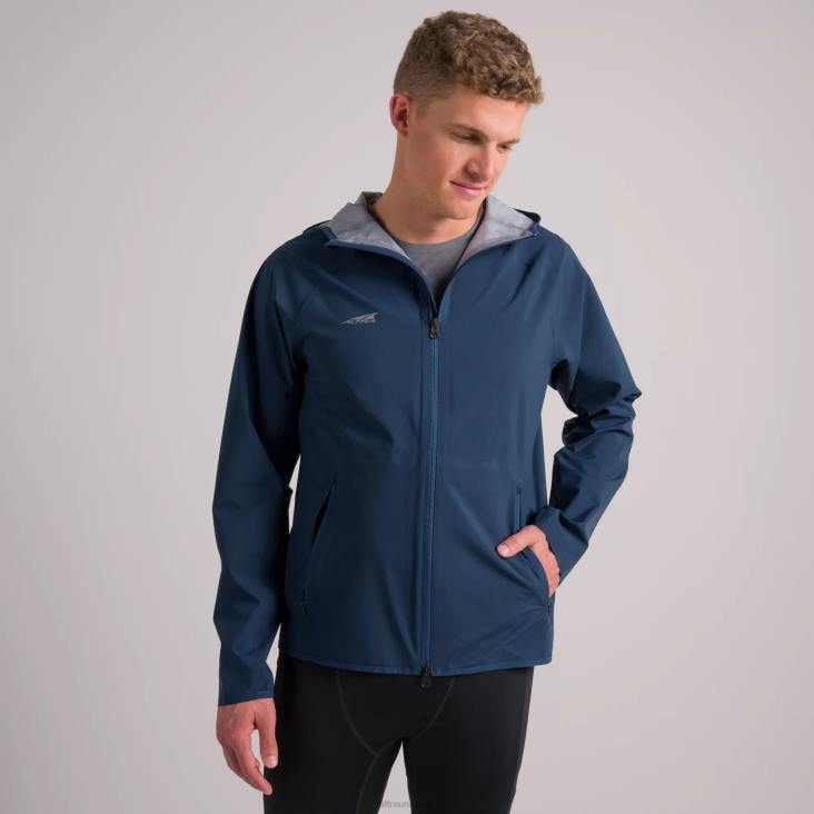 chaqueta impermeable para correr para hombre azul océano iluminado por la luna LR22352 océano azul iluminado por la luna hombres Altra