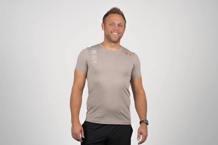 leyenda de los hombres de manga corta topo LR22347 gris pardo hombres Altra