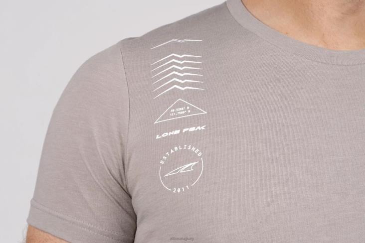 leyenda de los hombres de manga corta topo LR22347 gris pardo hombres Altra