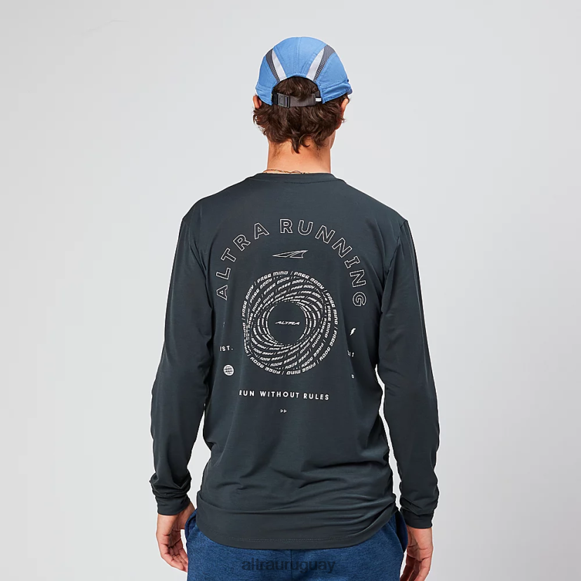 manga larga de rendimiento diario 8B0NLP307 tapas hombres negro Altra