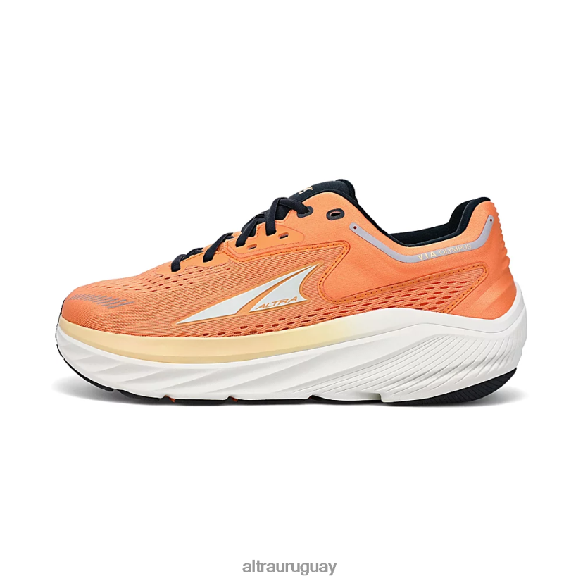 a través del Olimpo 8B0NLP255 zapatos de carretera hombres negro/naranja Altra