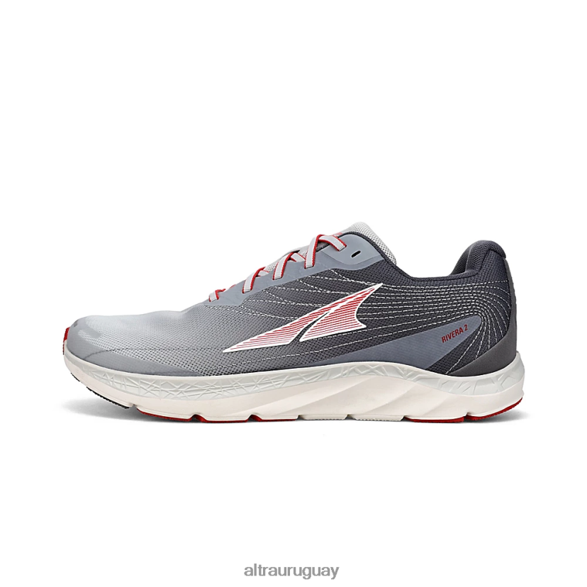 río 2 8B0NLP295 zapatos de carretera hombres gris claro/rojo Altra