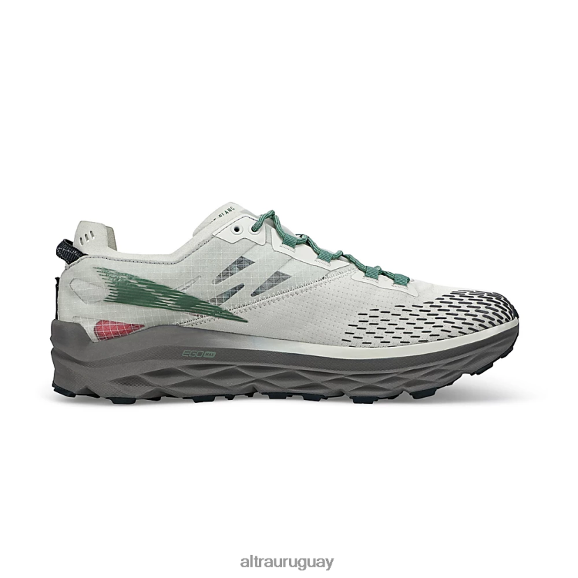 Mont Blanc 8B0NLP212 zapatos de trail hombres Verde Gris Altra