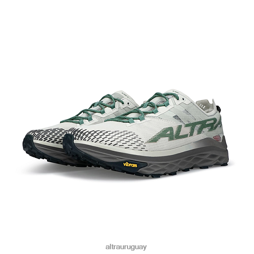 Mont Blanc 8B0NLP212 zapatos de trail hombres Verde Gris Altra