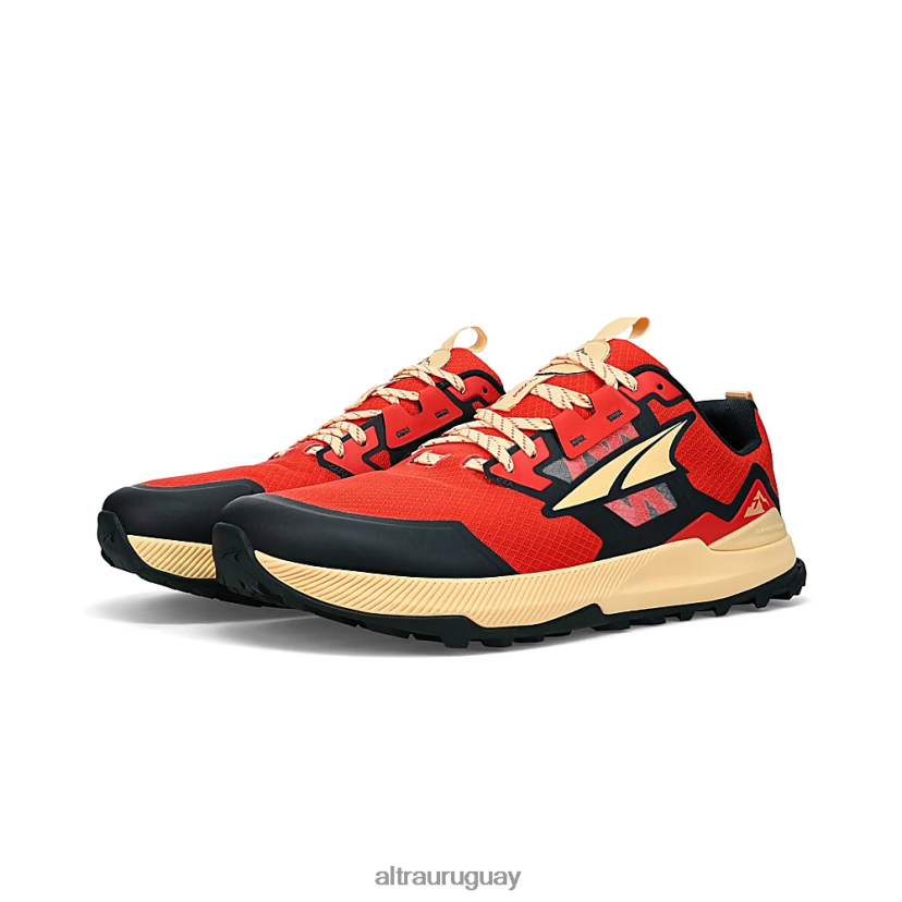 pico solitario 7 8B0NLP195 zapatos de trail hombres naranja roja Altra