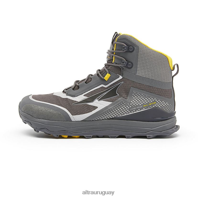 pico solitario todo-wthr medio 8B0NLP243 zapatos de trail hombres gris/amarillo Altra