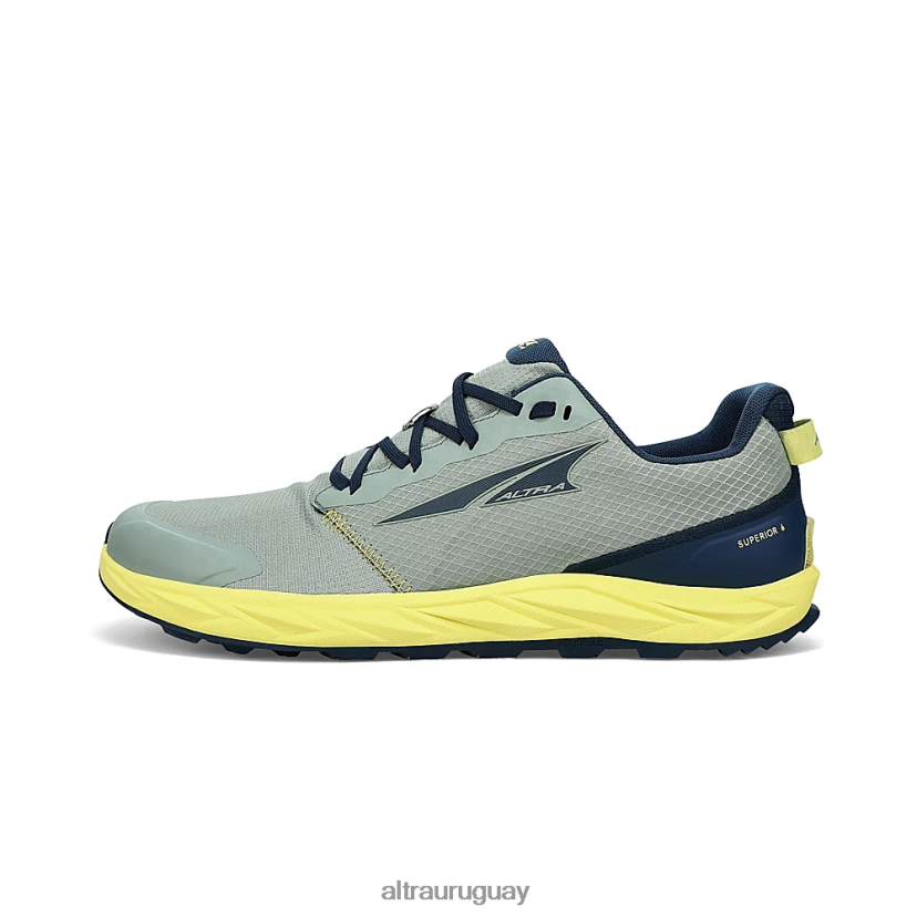 superiores 6 8B0NLP189 zapatos de trail hombres verde claro Altra