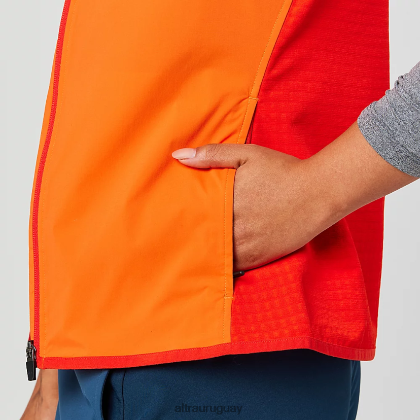 chaleco cortavientos trail 8B0NLP169 chaquetas y chalecos mujer rojo Altra
