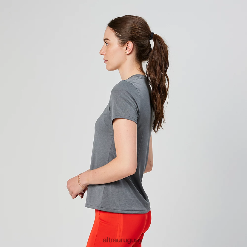 camiseta de manga corta con núcleo 8B0NLP130 tapas mujer brezo de peltre Altra