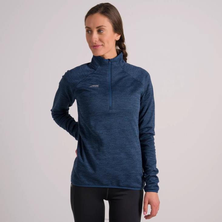 jersey core 1/2 zip para mujer moonlit ocean heather LR22217 Brezo del océano iluminado por la luna mujer Altra