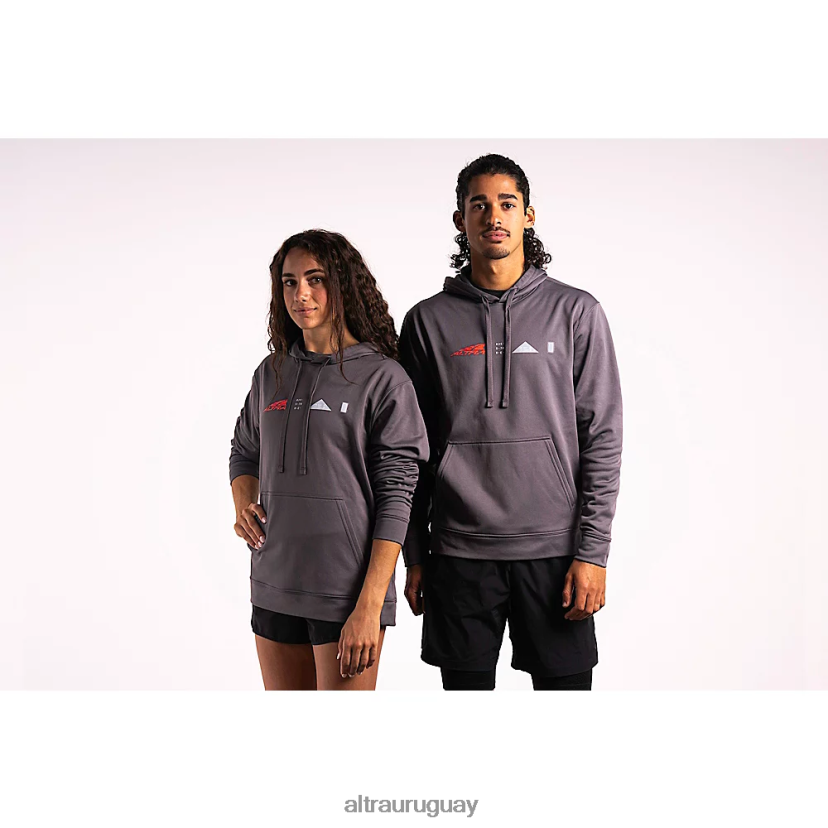 sudadera con capucha herencia 8B0NLP153 tapas mujer gris oscuro Altra