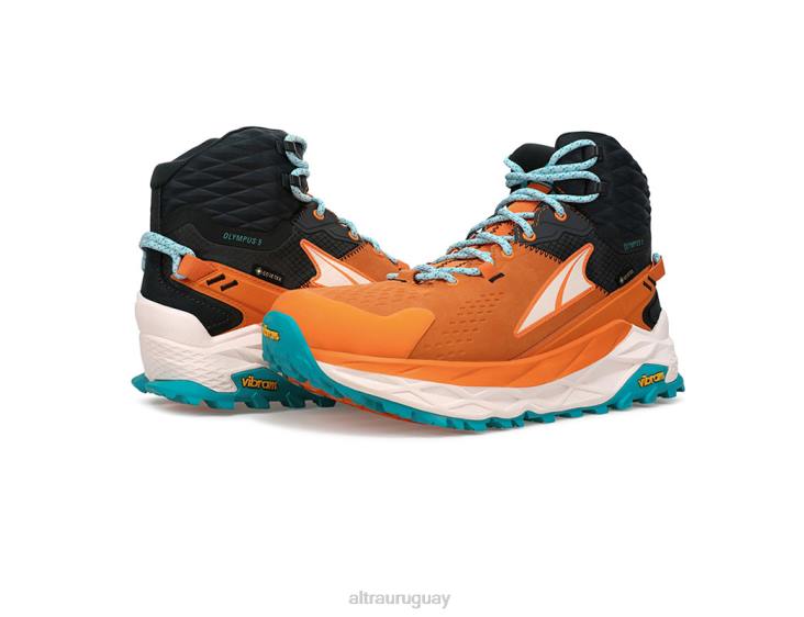 olympus 5 walk mid gtx gris-naranja LR22506 gris-naranja mujer Altra