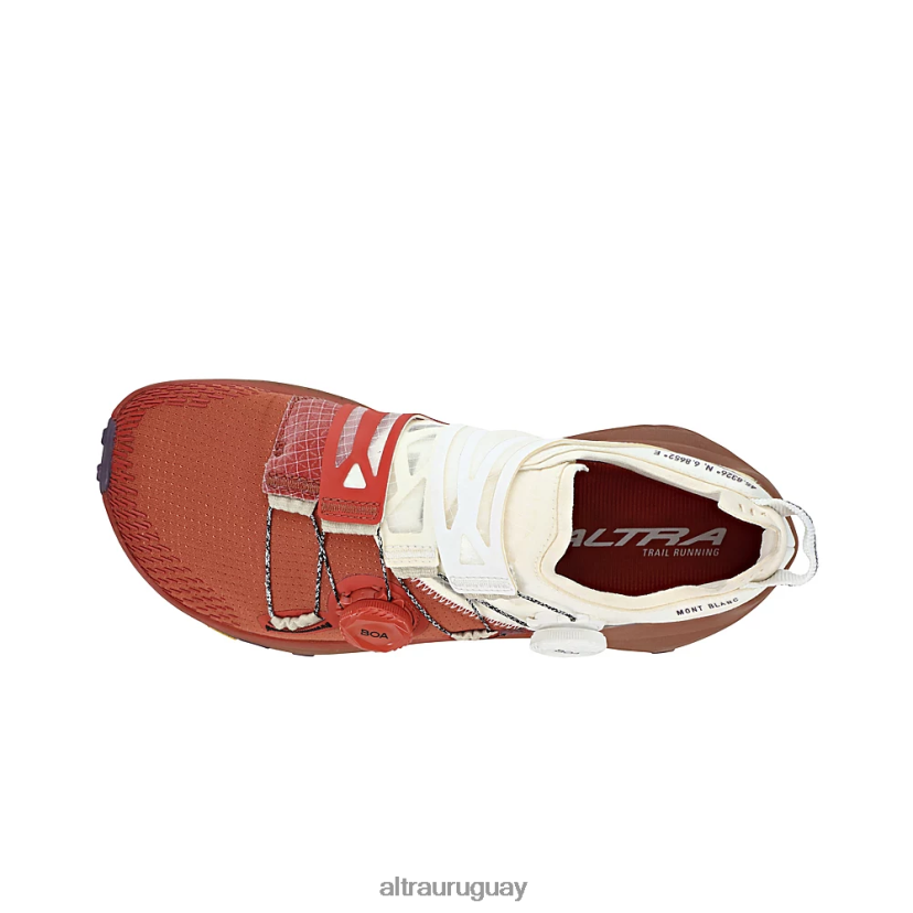 boa mont blanc 8B0NLP28 zapatos de trail mujer campanas granate Altra