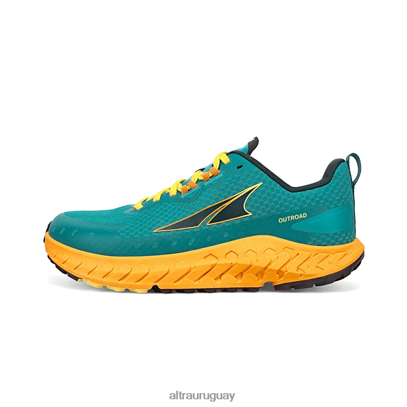 fuera del camino 8B0NLP51 zapatos de trail mujer verde azulado/amarillo Altra