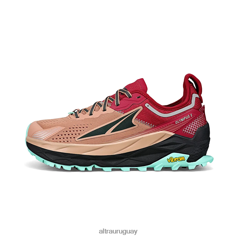 olimpo 5 8B0NLP10 zapatos de trail mujer rojo marrón Altra