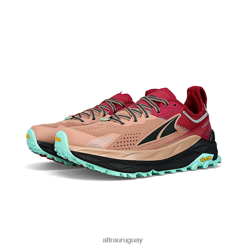 olimpo 5 8B0NLP10 zapatos de trail mujer rojo marrón Altra