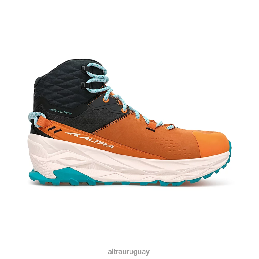 olympus 5 caminata media gtx 8B0NLP42 zapatos de trail mujer naranja/gris Altra