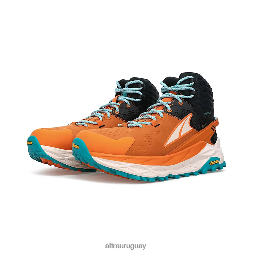 olympus 5 caminata media gtx 8B0NLP42 zapatos de trail mujer naranja/gris Altra