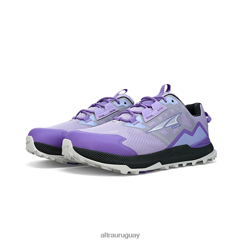 pico solitario todo bajo 2 8B0NLP34 zapatos de trail mujer gris/morado Altra
