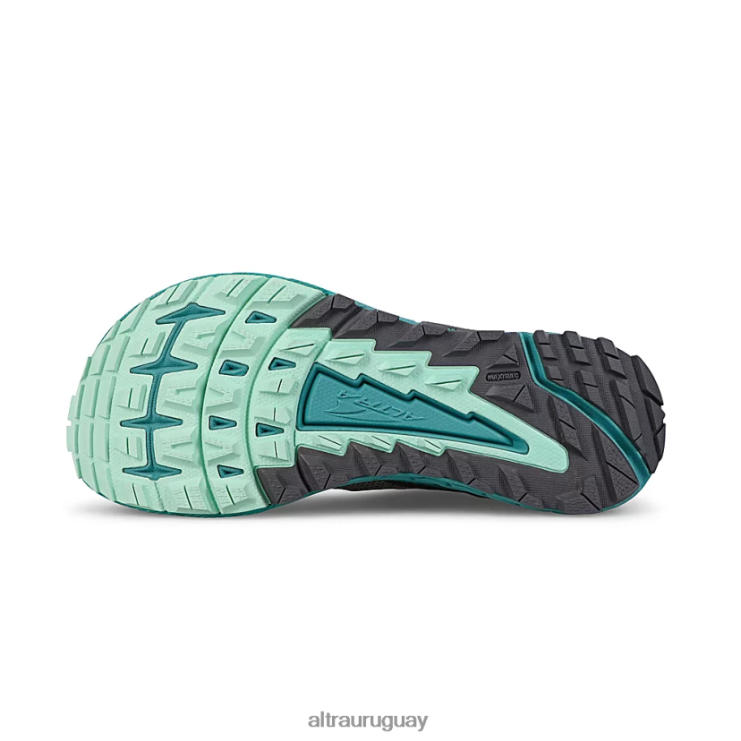 timón 4 8B0NLP25 zapatos de trail mujer gris/verde azulado Altra